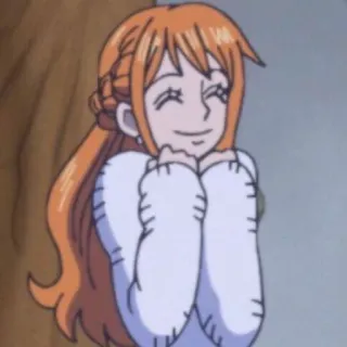 🍊 Nami One Piece 애니메이션, 원피스, 나미, 웃음, 만화 telegram sticker