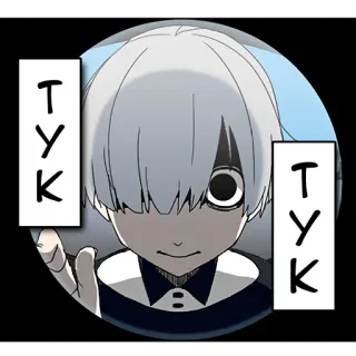🙂 TYK anime, manga, cartoon, animation, sticker, character, drawing telegram sticker