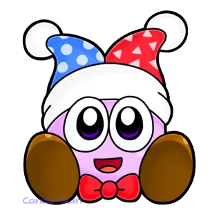 🐍 Marx kirby, nintendo, gra, słodki, kreskówka telegram sticker
