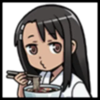 🍜 Anime, Mangiare, Noodles, Personaggio, Cibo, Cartoni animati telegram sticker