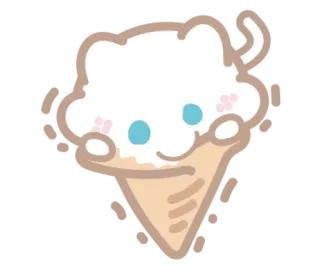 🍦 helado, lindo, postre, dulce, kawaii, comida telegram sticker