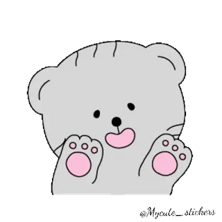 🤗 pegatina, lindo, animal, gato, dibujo animado telegram sticker