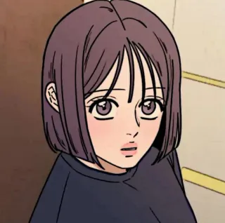 📱 donna, cartone animato, ragazza, ritratto, anime, manga telegram sticker