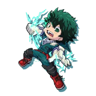 😤 Izuku Midoriya My Hero Academia Anime, Held, Manga, Superkraft, My Hero Academia, Izuku Midoriya telegram sticker