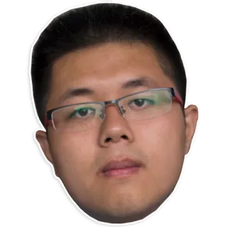 👓 pessoa, rosto, retrato, adesivo, óculos, homem telegram sticker