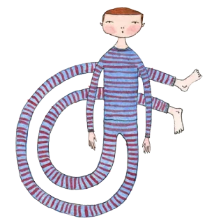 💤 abstrait, enfant, surréel, dessin, art, illustration, personnage whatsapp sticker
