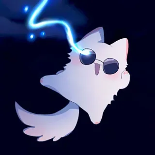 ❤️ cat, cool, laser, glasses, pet telegram sticker