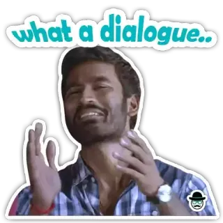 👏 what a dialogue.. mężczyzna, dialog, aplauz, osoba, aktor, indyjski telegram sticker