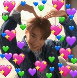 🥒 corazón, amor, kpop, lindo, estética, sonriendo telegram sticker