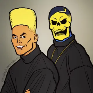 😄 skeletor, masters of the universe, cartoon, charakter, humor whatsapp sticker