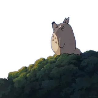 👋 Totoro My Neighbor Totoro Totoro, Anime, Carino, Hayao Miyazaki, Ghibli, Spirito della foresta telegram sticker
