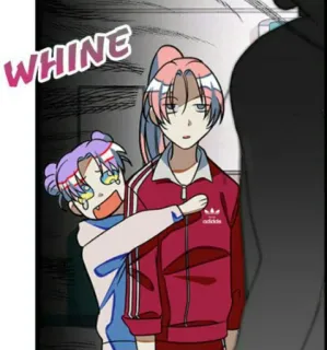 😐 WHINE anime, manga, character, whining, comic telegram sticker