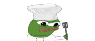 🧑‍🍳 chef, cuoco, meme, pepe, cucina telegram sticker