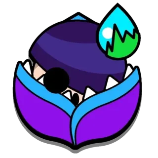 🌺 potwór, zęby, kreskówka, fantasy, stworzenie whatsapp sticker