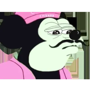 😒 Meme, Pepe der Frosch, Micky Maus, Cartoon, Internet Meme telegram sticker
