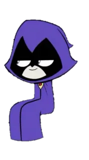 😏 Raven Teen Titans Kreskówka, Teen Titans, Raven, Superbohater, Animacja, DC Comics telegram sticker