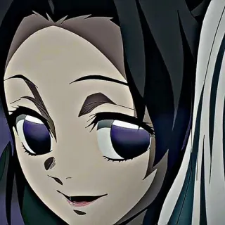 🦋 Shinobu Kocho Demon Slayer Anime, Demon Slayer, Shinobu Kocho, Kartun, Potret, Manga telegram sticker