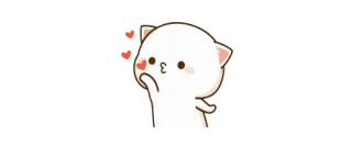 😘 猫, 愛, 可愛い, ハート, キス telegram sticker