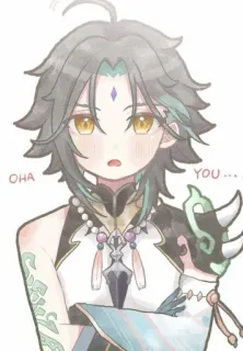 🌟 Xiao Genshin Impact OHA YOU... Anime, Genshin Impact, Video game, Xiao telegram sticker