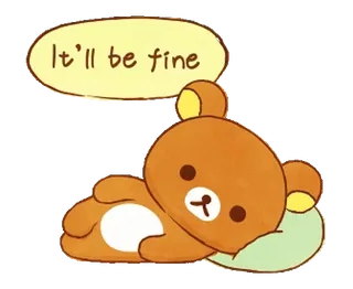 Rilakkuma beside you stickers whatsapp stickers