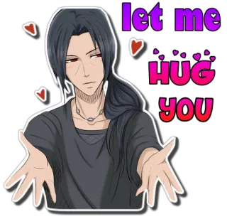 ❤ Itachi Uchiha Naruto let me HUG you Anime, Peluk, Uchiha, Ramah telegram sticker