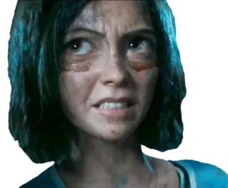 🙄 Alita Alita: Battle Angel alita, battle angel, cyborg, filme, personagem, mulher whatsapp sticker