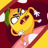 🤬 lemon, cartoon, food, angry, mouth telegram sticker