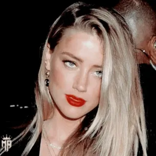 💋 Amber Heard актриса, знаменитость, женщина, блондинка, портрет telegram sticker