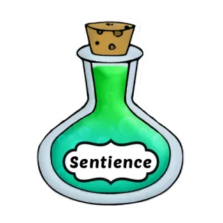💊 Sentience sentience, potion, bottle, magic, green, science, intelligence, wisdom telegram sticker