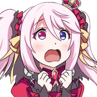 😟 Anime, Kawaii, Fofo, Garota, Surpresa, Assustada telegram sticker