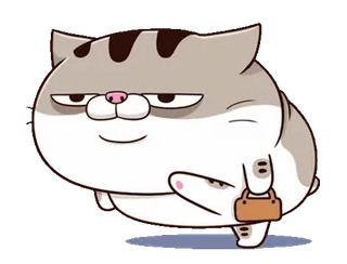 😊 gato, animal, lindo, dibujo animado, mascota whatsapp sticker