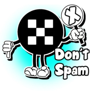 🚫 Don't Spam spam, internet, meme, political telegram sticker