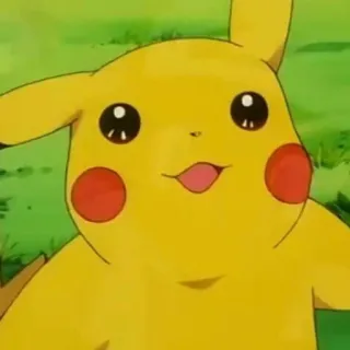 😻 Pikachu Pokemon Pikachu, Pokémon, Cartone animato, Anime, Carino telegram sticker