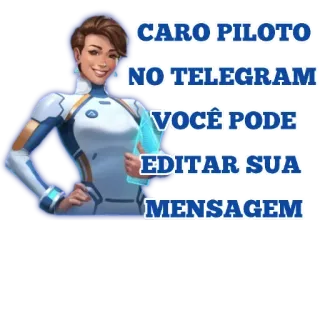 🤖 CARO PILOTO
NO TELEGRAM
VOCÊ PODE
EDITAR SUA
MENSAGEM telegram, сообщение, пилот, редактировать, женщина telegram sticker