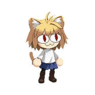 😸 Neco-Arc 动漫, 猫, 表情包, 角色, 可爱 telegram sticker