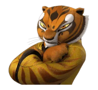 🙅 Tigress Kung Fu Panda tiger, kung fu, animated, character, martial arts telegram sticker