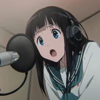 😃 Anime, Microfono, Cuffie, Registrazione, Audio, Doppiaggio telegram sticker