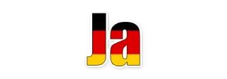 👍 Ja niemiecki, flaga, tak whatsapp sticker