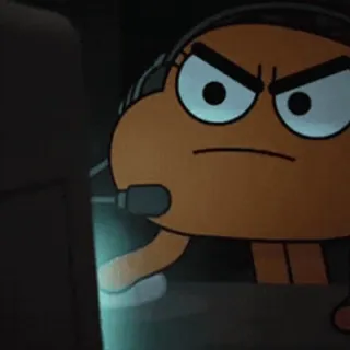 😬 Darwin Watterson The Amazing World of Gumball El Asombroso Mundo de Gumball, Darwin Watterson, Dibujos animados, Pez, Personaje telegram sticker
