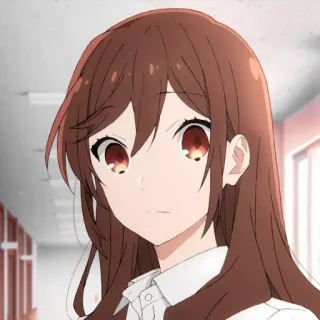 🍥 Hori Kyouko Horimiya anime, horimiya, hori kyouko, desenho animado, mulher telegram sticker