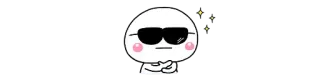 😒 cartoon, cool, sunglasses, character whatsapp sticker