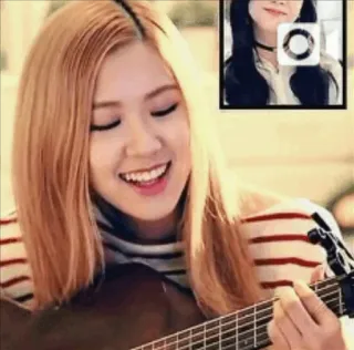 💜 Rose Роуз, Blackpink, певица, музыкант, K-pop, гитара telegram sticker
