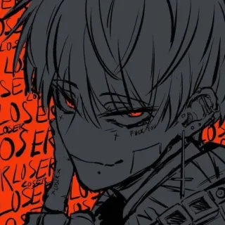 ⛔️ LOSER
FUCK YOU 动漫风, Emo, 另类, 失败者, 黑暗, 哥特, 青少年 telegram sticker