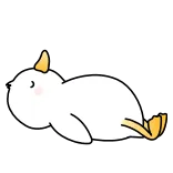 🛌 seal, animal, cute, cartoon, sea animal whatsapp sticker