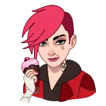 😉 Vi Arcane vi, Аркейн, Кекс, Персонаж, Netflix, анимированный telegram sticker