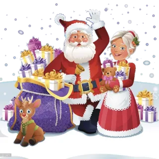 🎁 Santa Claus natale, babbo natale, regali, renna, mamma natale, festività telegram sticker