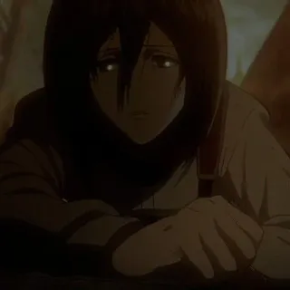 Mikasa Ackerman @jovva_nca telegram stickers
