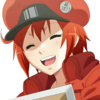 @iLoveStick Hataraku saibou ( By @fallencsgo ) whatsapp stickers
