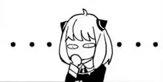 🤔 Anya Forger Spy × Family anime, mangá, spy family, anya, anya forger, fofo telegram sticker