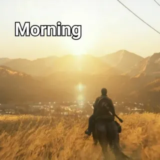 ☀️ Morning amanecer, caballo, paisaje, montañas, paisaje telegram sticker